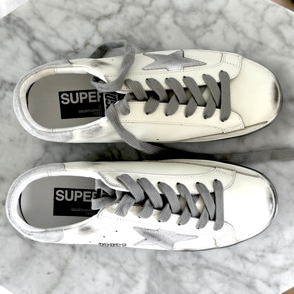 GOLDEN GOOSE never used 38 size with grey star🤍